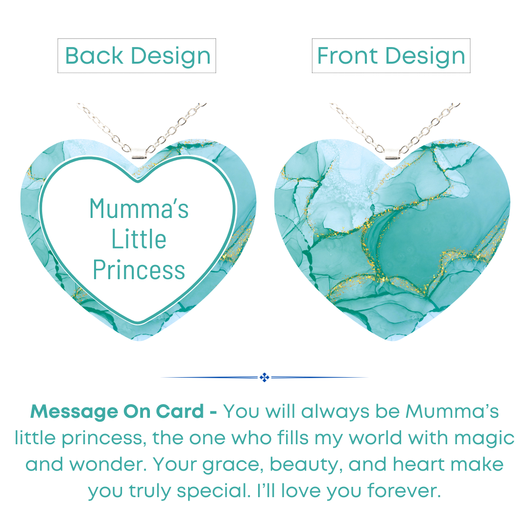 Emerald Heart - Mother Daughter Love Handmade Message Gift