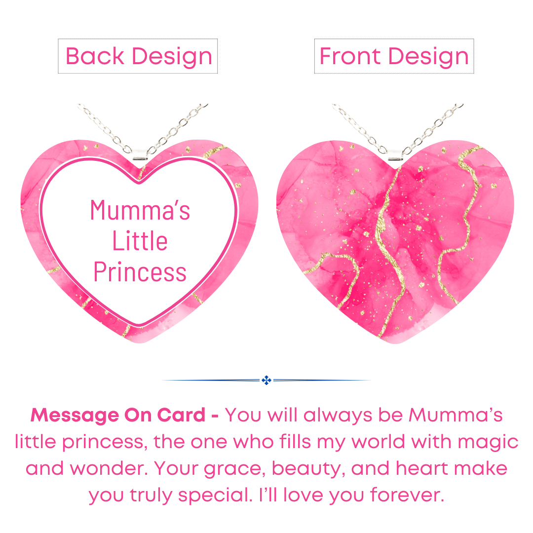 Blush Pink Heart - Mother Daughter Love Handmade Message Gift