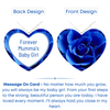 Blue Rose Heart - Mother Daughter Love Handmade Message Gift