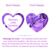 Lavender Heart - Mother Daughter Love Handmade Message Gift