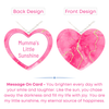 Blush Pink Heart - Mother Daughter Love Handmade Message Gift