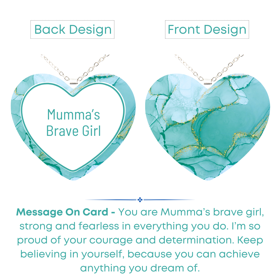 Emerald Heart - Mother Daughter Love Handmade Message Gift