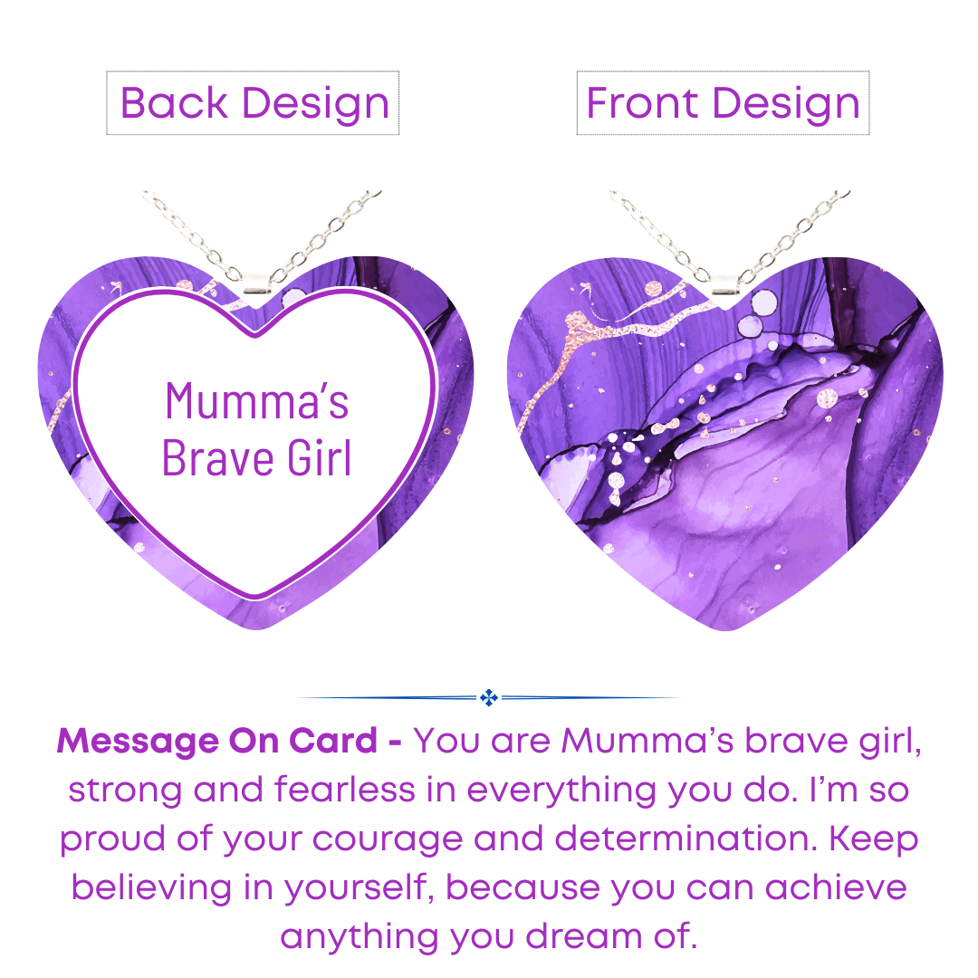 Lavender Heart - Mother Daughter Love Handmade Message Gift