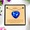 Blue Rose Heart - Mother Daughter Love Handmade Message Gift