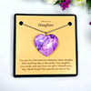 Lavender Heart - Mother Daughter Love Handmade Message Gift