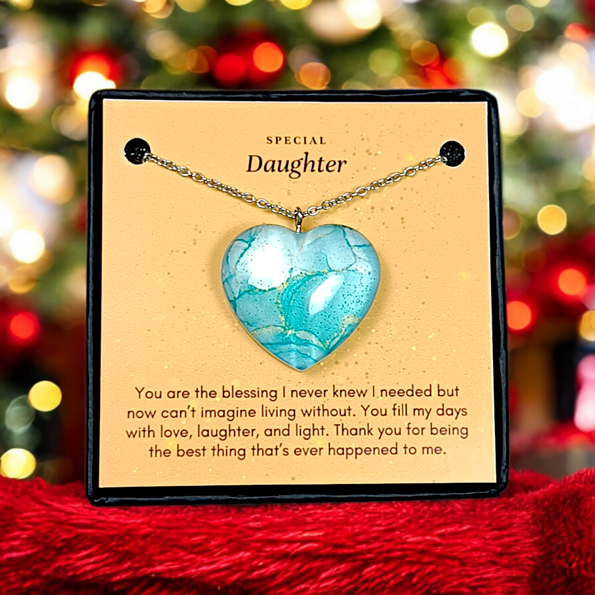 Emerald Heart - Mother Daughter Love Handmade Message Gift