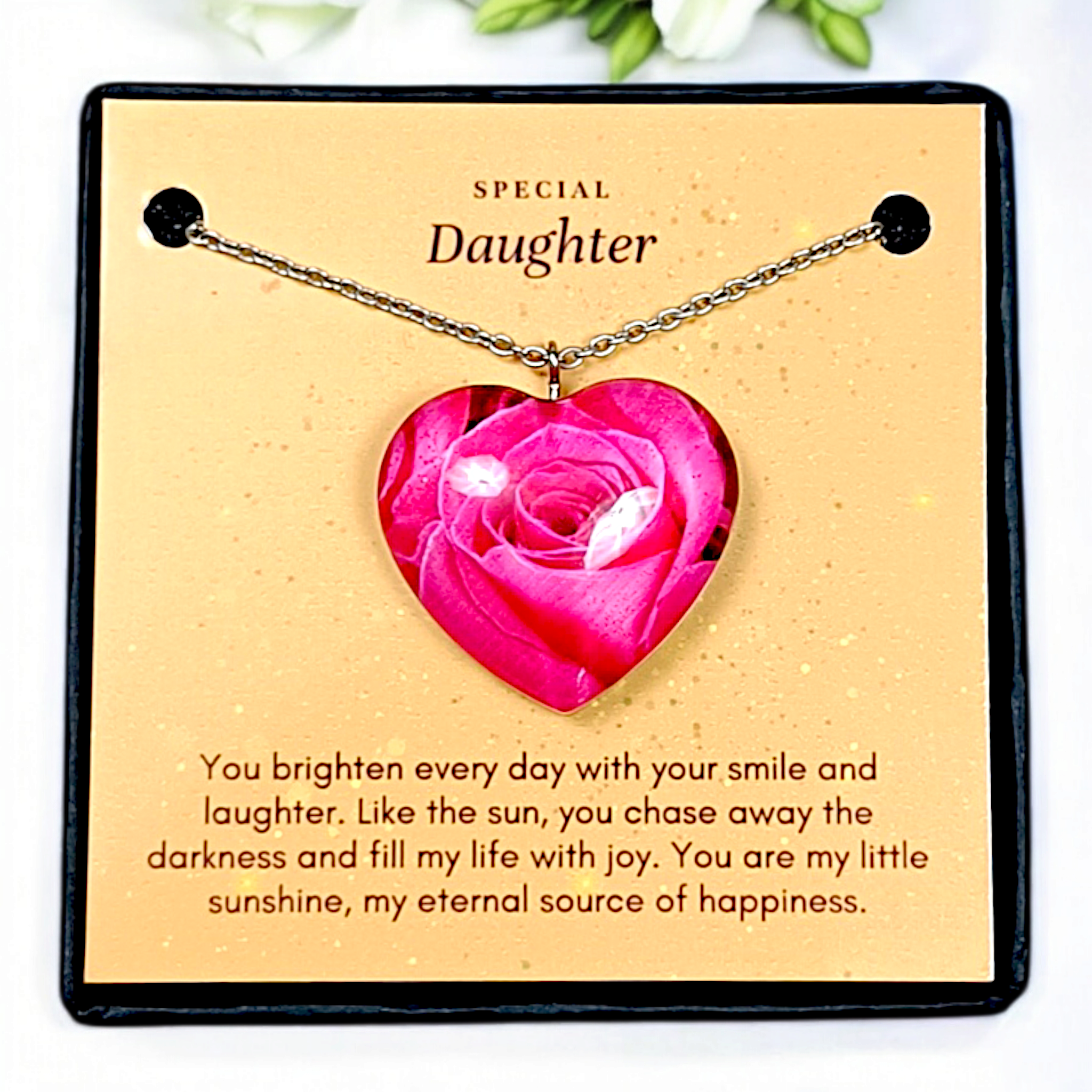 Velvet Rose Heart - Mother Daughter Love Handmade Message Gift