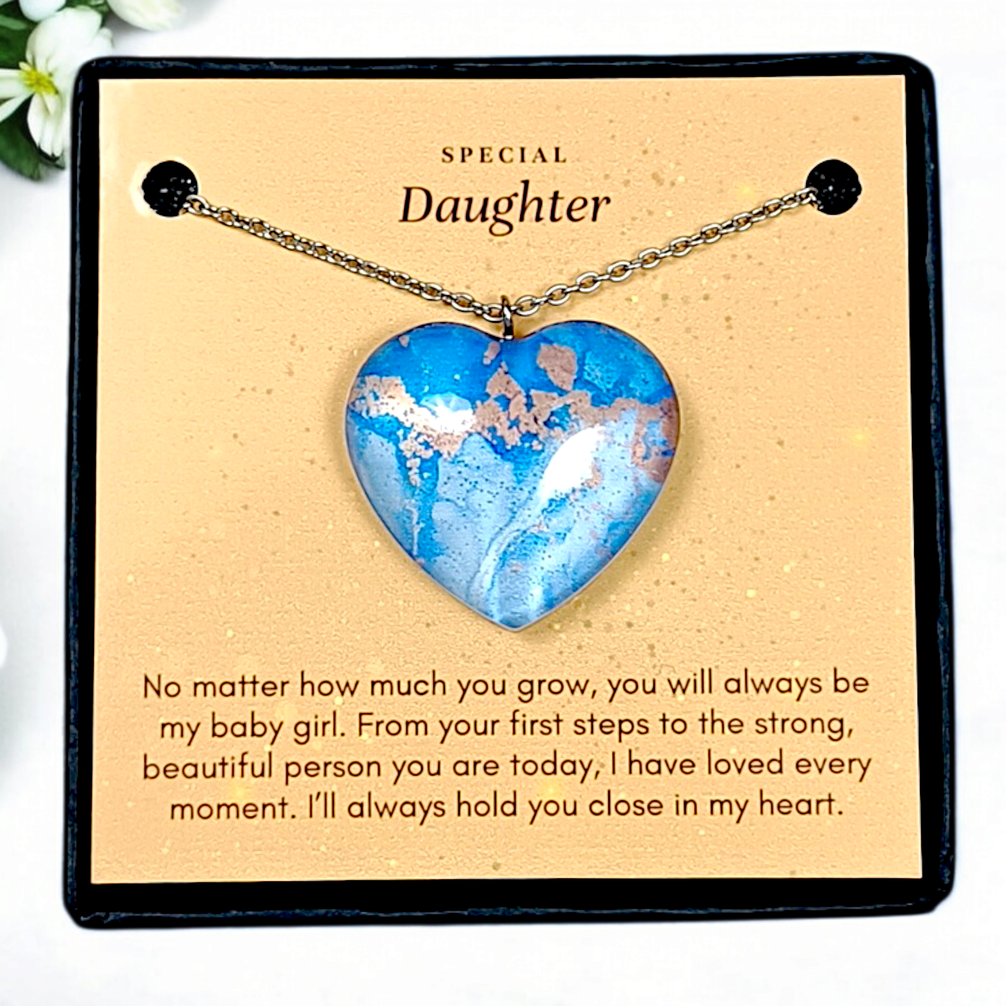 Ocean Heart - Mother Daughter Love Handmade Message Gift