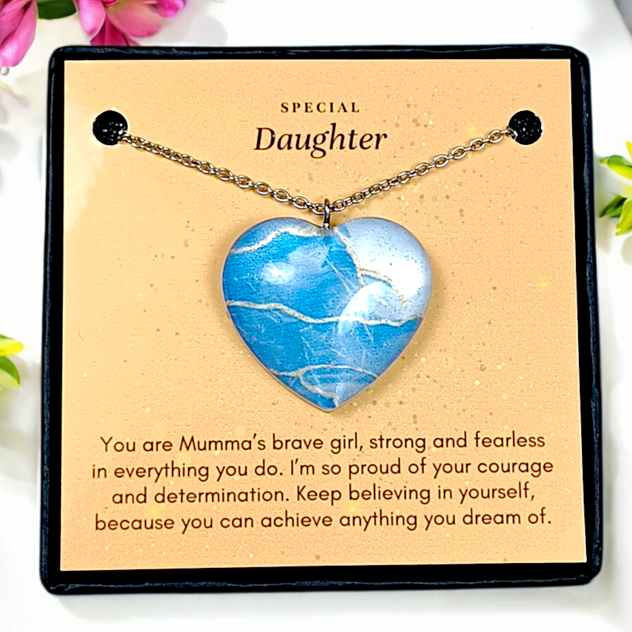 Skyline Heart - Mother Daughter Love Handmade Message Gift