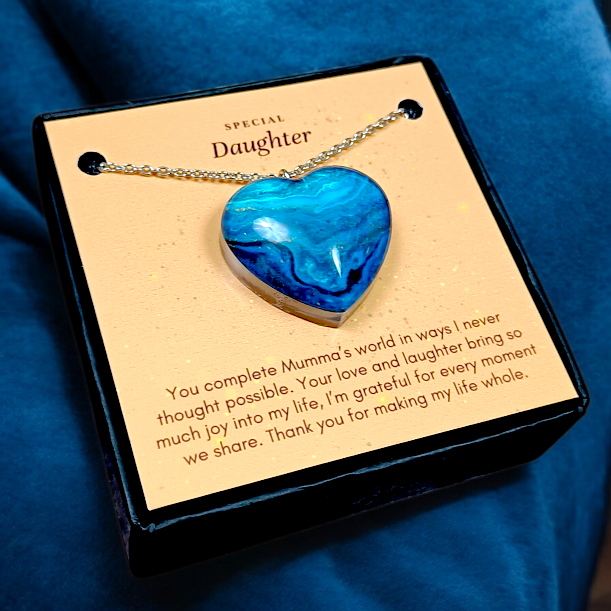 Celestial Heart - Mother Daughter Love Handmade Message Gift