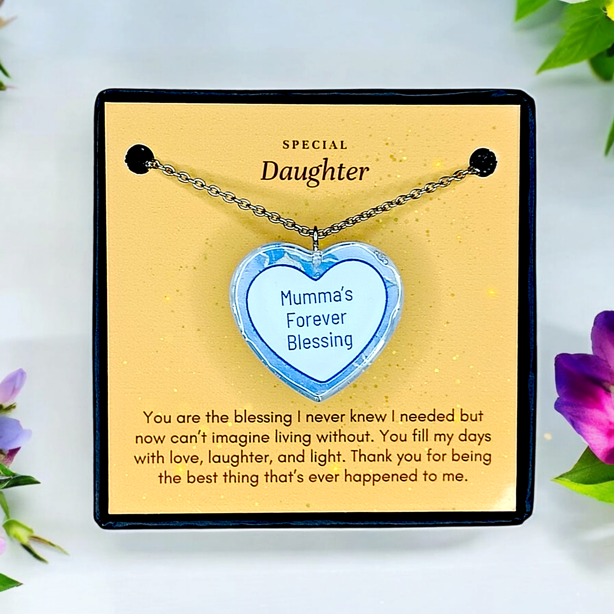 Skyline Heart - Mother Daughter Love Handmade Message Gift